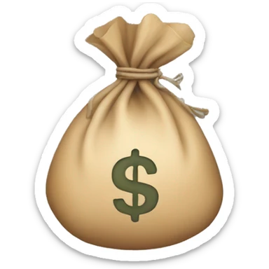 money bag sticker