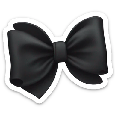 Black bow sticker