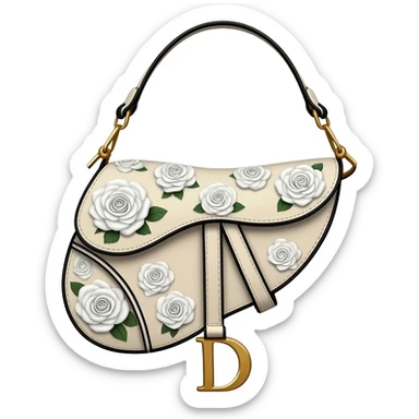 floral dior saddle bag sticker