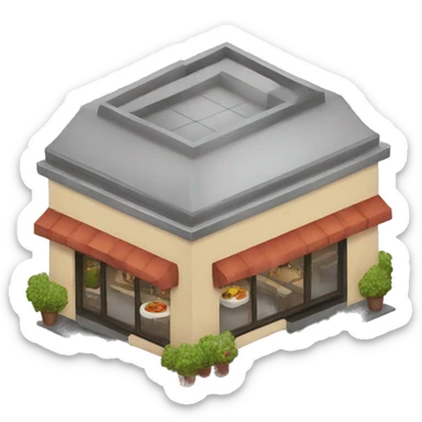 Restaurant sticker