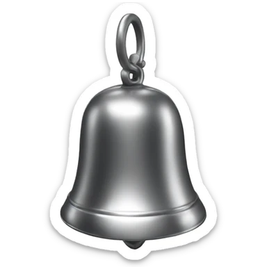 bell silver sticker