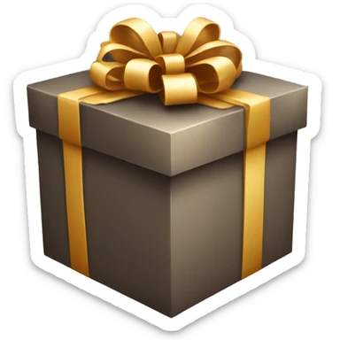 Christmas gift box sticker