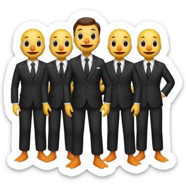 socialite duck men sticker