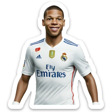 Mbappé in réal madrid sticker