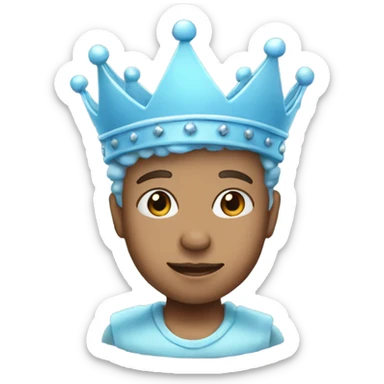 babyblue crown sticker