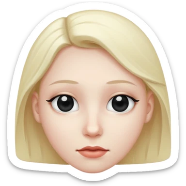 eyes are purely black sticker