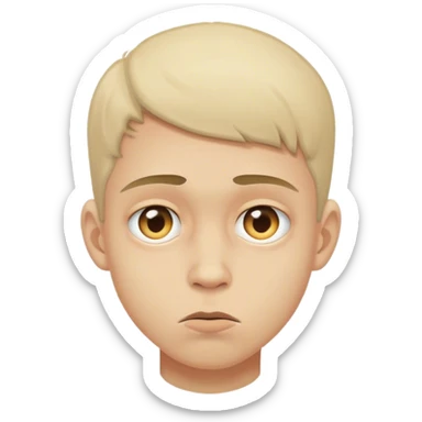 niño con semblante demacrado por las drogas  sticker