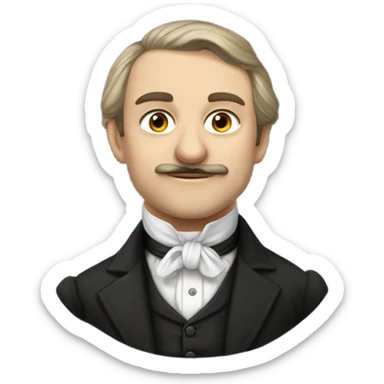 Ivan Kharitonenko in a 19th century suit sticker