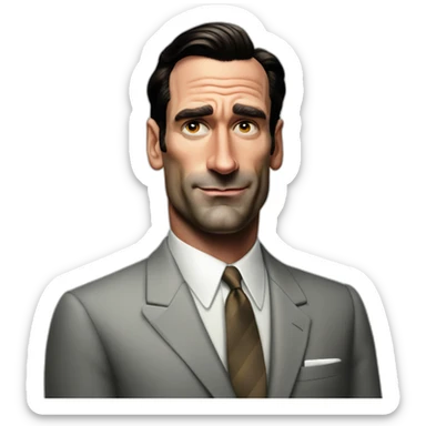 mad-men-don-draper-jon-hamm-portrait sticker