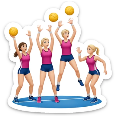 buatkan emoji yang mengandung unsur gym,volley,running sticker