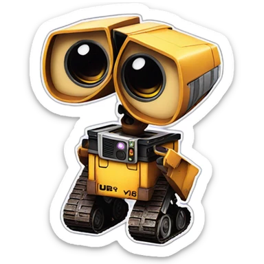 Wall-e Disney with just upper body sticker
