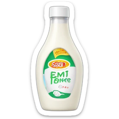 white Squeeze Sauce Bottle sticker