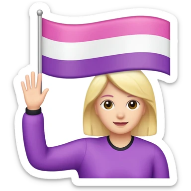 lesbian flag sticker