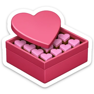caja de bombones valentines day sticker