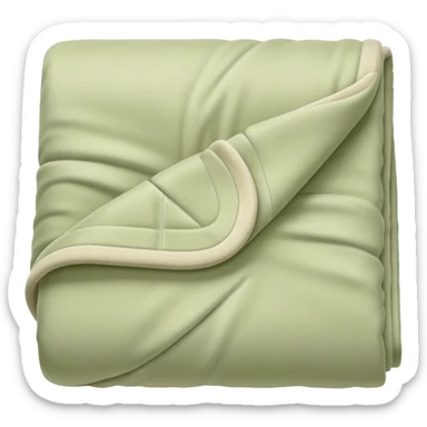 Pastel pale olive folded blanket  sticker