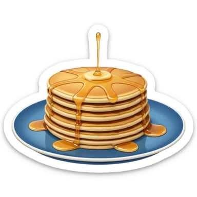 Raining pancakes sticker
