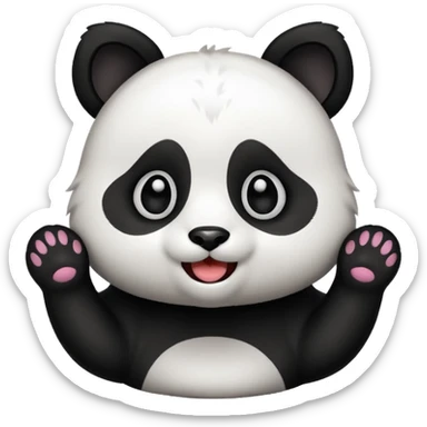 CAT MIXED WITH PANDA TWITCH EMOTES sticker