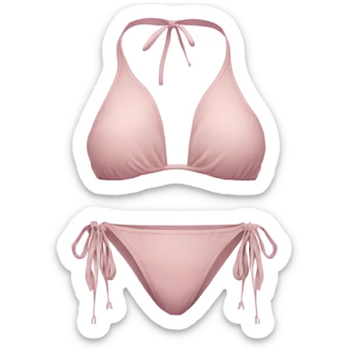 Soft pink bikini swimsuit sticker