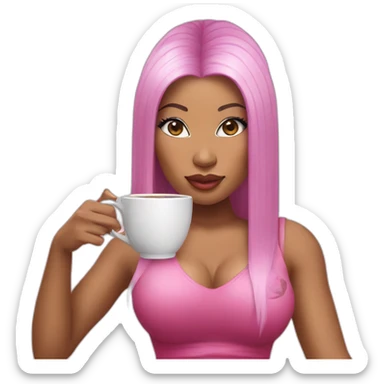 Nicki minaj drink tea sticker