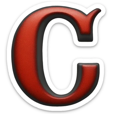 A bold red letter Q sticker