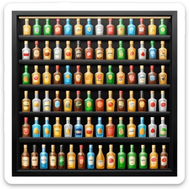 Alcohol store sticker