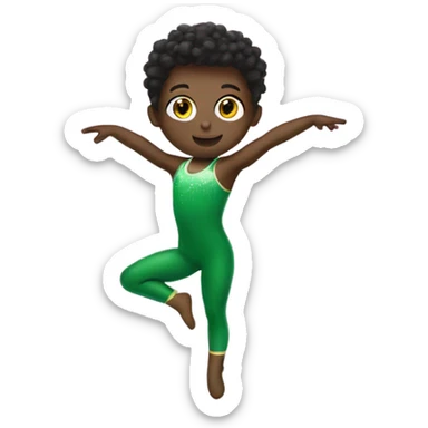Gymnast pickle sticker