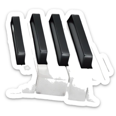 piano Keyboard sticker
