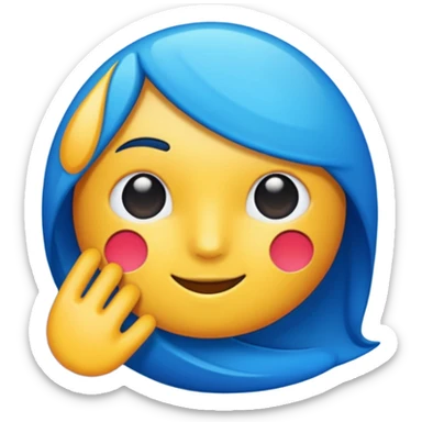 ‼️colour change blue sticker