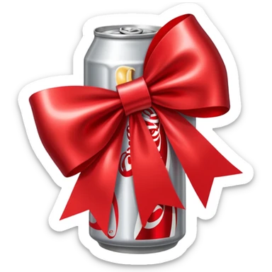 Coca cola Diet coke with bow sticker