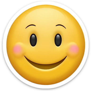 yellow circle smily with thanks message sticker