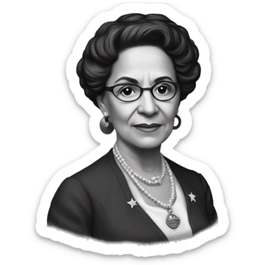 Julia Constancia de Burgos García was a Puerto Rican poet. As an advocate of Puerto Rican independence, she served as Secretary General of the Daughters of Freedom, the women's branch of the Puerto Rican Nationalist Party. burgundy  sticker