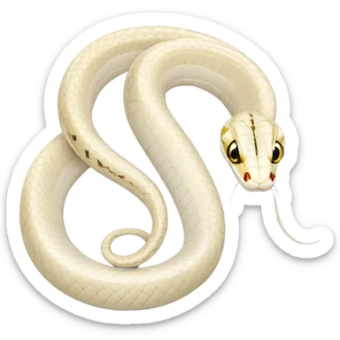 Albino checkered garter snake sticker
