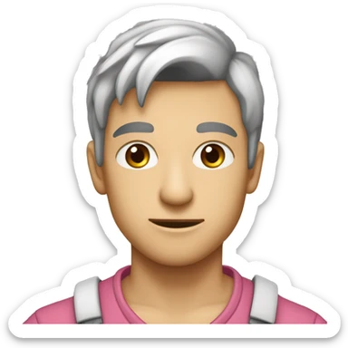 Милая собака йоркширский терьер с розовым бантиком на волосах собранных в хвост  sticker