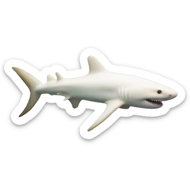 albino nurse shark sticker
