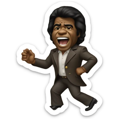 james brown sticker