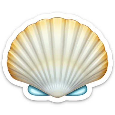 Coquille blanc sticker