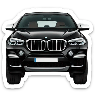 Black BMW X6 2022 sticker