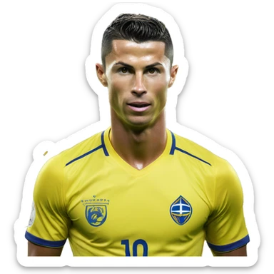 Cristiano Ronaldo at Al Nassr sticker