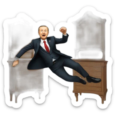 tayyip erdoğan jump sticker