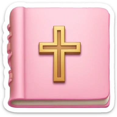 Light pink Holy Bible sticker
