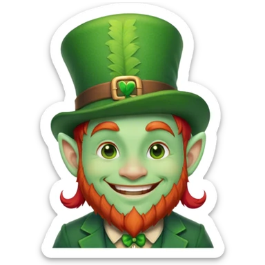 cool leprechaun sticker