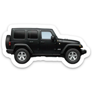 Jeep Wrangler black sticker
