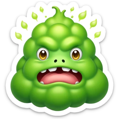 Fart monster sticker