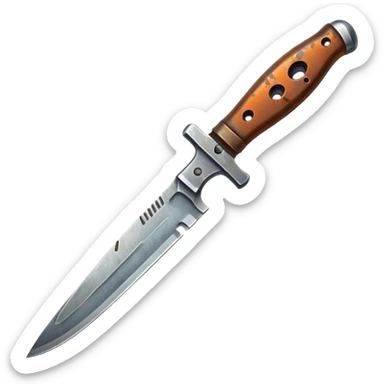 rusted knife  sticker