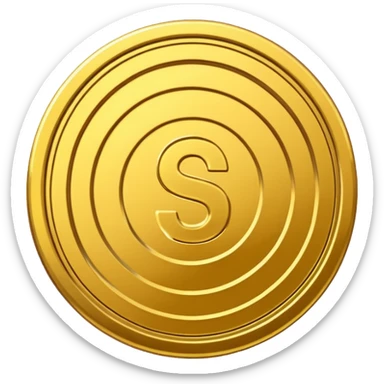 make a golden usd coin sticker