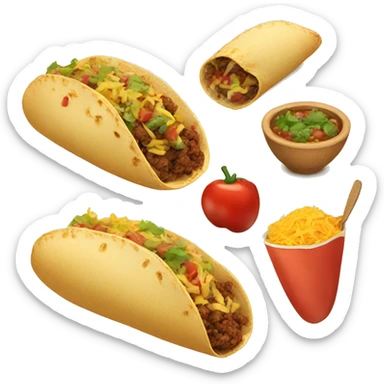 Mexican food sticker