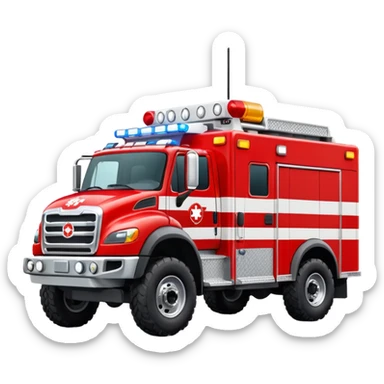 Search & Rescue Truck in USA. sticker