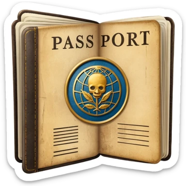 old Passport sticker