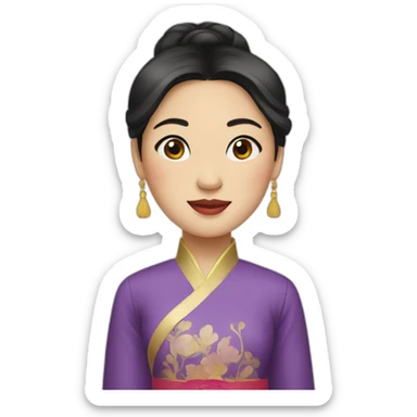 Vietnamese princess sticker