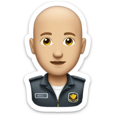 Drone pilot skinhead sticker